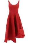 Alexander Mcqueen U-neck Sleeveless Maxi Dress In Lust Red