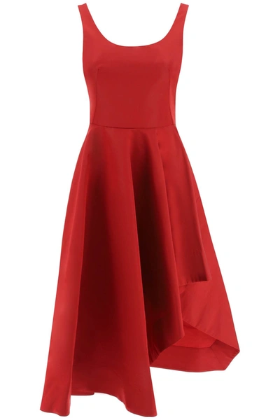 Alexander Mcqueen U-neck Sleeveless Maxi Dress In Red