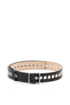 ALEXANDER MCQUEEN LEATHER BELT WITH EYELETS