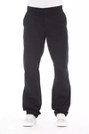 ALPHA STUDIO BLUE COTTON JEANS & PANT