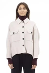 Alpha Studio Elegant White Wool Blazer Jacket In White