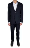 Aquascutum Blue Wool Suit In Blue