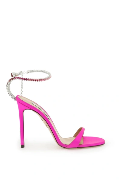 Aquazzura Ice 105 Sandal In Fuchsia