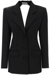 AREA BLAZER DRESS WITH CUT-OUT AND CRYSTALS