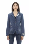 BALDININI TREND BLUE COTTON JACKETS & COAT