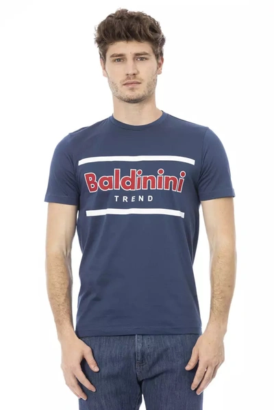 Baldinini Trend Blue Cotton T-shirt