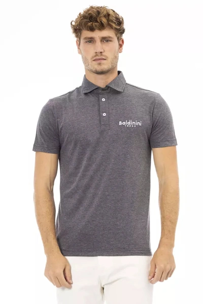 Baldinini Trend Gray Cotton Polo Shirt