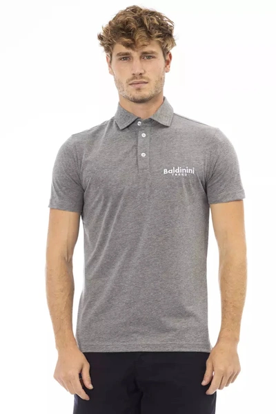 BALDININI TREND GRAY COTTON POLO SHIRT