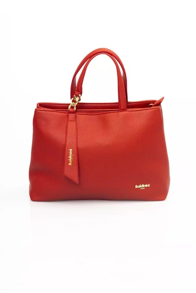 Baldinini Trend Elegant Shoulder Bag With En Women's Accents In Red
