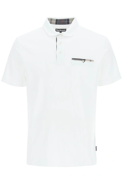 Barbour Corpatch Polo Shirt In White