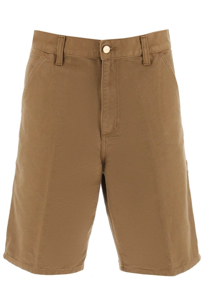 Carhartt Organic Cotton Shorts In Brown