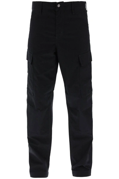 Carhartt Collins Cotton Pants In Black