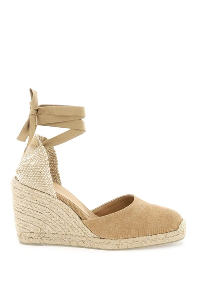 Castaã±er Castaner Carina Wedge Espadrilles In Brown