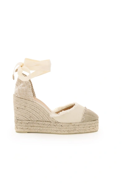 Castaã±er Catalina Wedge Espadrilles In Mixed Colours