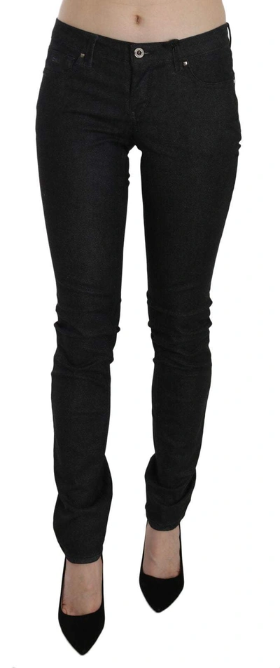 Costume National Black Low Waist Skinny Casual Denim Jeans