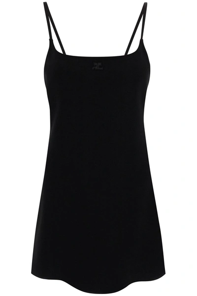 COURRÈGES CREPE MINI DRESS