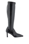 Courrèges Courreges Faux Patent Leather Boots Women In Black
