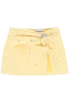 DES PHEMMES MINI SKIRT WITH CRYSTALS
