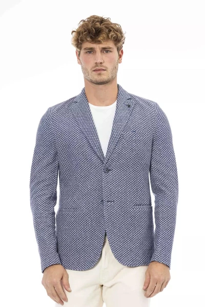 Distretto12 Blue Cotton Blazer