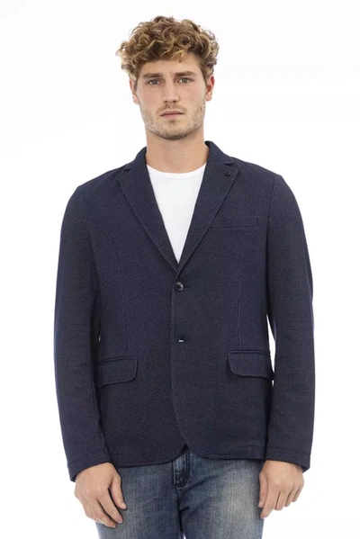 Distretto12 Blue Cotton Blazer