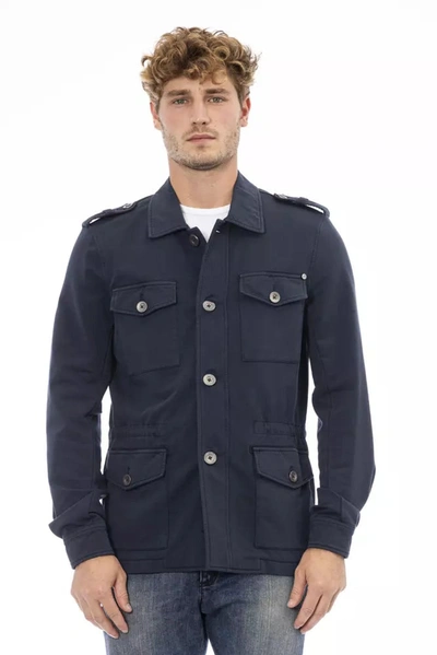 Distretto12 Blue Cotton Jacket