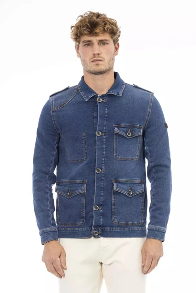 DISTRETTO12 BLUE COTTON JACKET