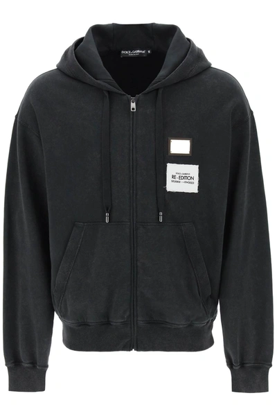 Dolce & Gabbana Re-edition Hoodie In Grey