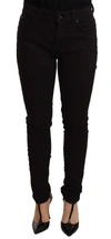 Dolce & Gabbana Black Skinny Denim Cotton Stretch Trouser Jeans In Black