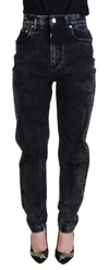 Dolce & Gabbana Elegant Black Denim Pants In Black