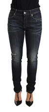 Dolce & Gabbana Blue Wash Slim Skinny Denim Cotton Stretch Jeans In Blue