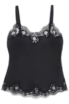 Dolce & Gabbana Satin Lingerie Top In Black