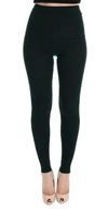 Dolce & Gabbana Green Wool Stretch Tights In Green