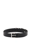 Dolce & Gabbana Kim Dolce&gabbana Logo-lettering Leather Belt In Black