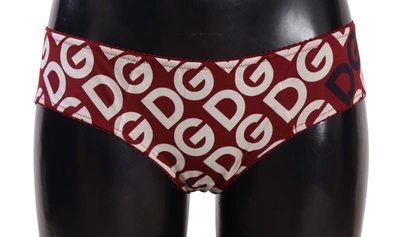 Dolce & Gabbana Multicolor Dg Logo Print Slip Bottom Underwear