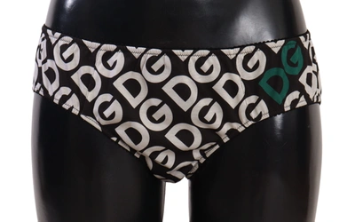 Dolce & Gabbana Multicolor Dg Logo Print Slip Bottom Underwear
