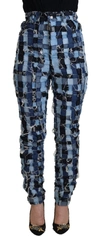 DOLCE & GABBANA MULTICOLOR PATCHWORK COTTON DENIM JEANS