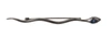 Dolce & Gabbana Silver Brass Crystal Spilla Serpente Brooch Pin In Silver