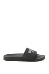 Dsquared2 Logo-print Flat Slides In Black