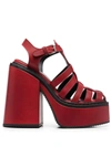 DSQUARED2 170MM HEELED PLATFORM SANDALS