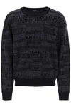 DSQUARED2 WOOL SWEATER WITH LOGO LETTERING MOTIF