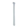 Emilio Romanelli Gray Silk Ty In Gray