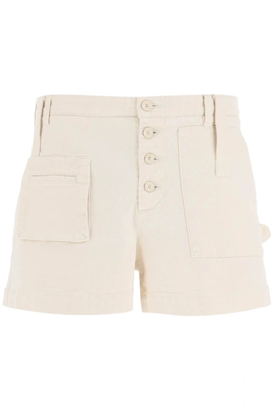 Etro Multi-pocket High-waist Shorts In White