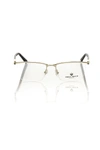 Frankie Morello Gold Metallic Fibre Frame In Gold