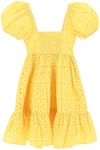 Ganni Women Mini Dress In Yellow