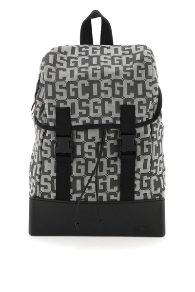 Gcds Monogram Backpack In Grey