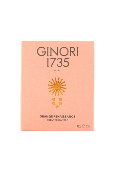 Ginori 1735 Orange Renaissance Scented Candle Refill For Il Seguace 190 Gr In Pink