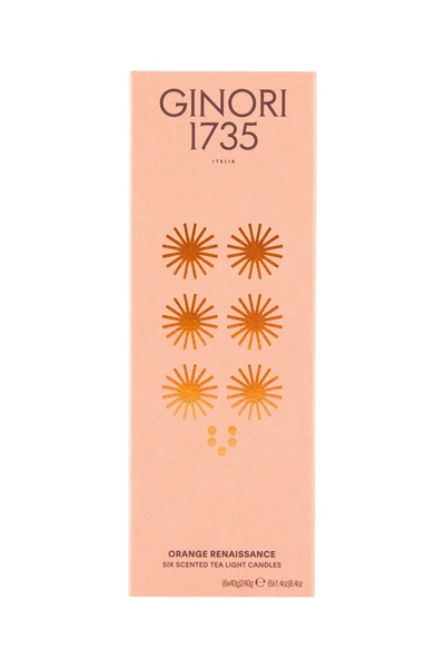 Ginori 1735 Orange Renaissance Scented Tea Light Candles Refill