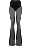 Giuseppe Di Morabito Mesh Flare Pants In Black