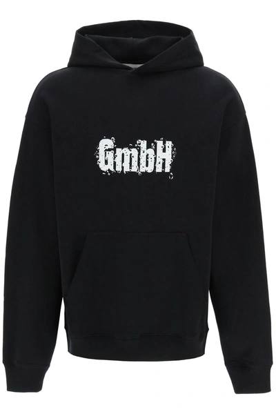 Gmbh Logo Print Ghazal Hoodie In Black