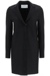 Harris Wharf London Single-breasted Midi Coat In Black